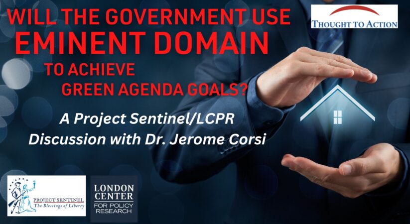 Dr. Corsi Featured as Panelist in Project Sentinel Discussion on Eminent Domain