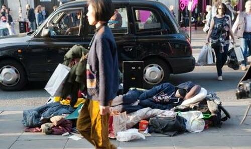 Sleeping Rough In London On The Rise Again
