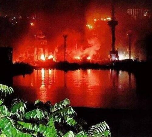 Russia’s Navy Port At Sevastopol On Fire After Massive Ukraine Missile Attack